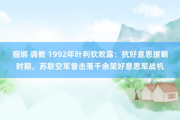 捆绑 调教 1992年叶利钦败露：抗好意思援朝时期，苏联空军曾击落千余架好意思军战机