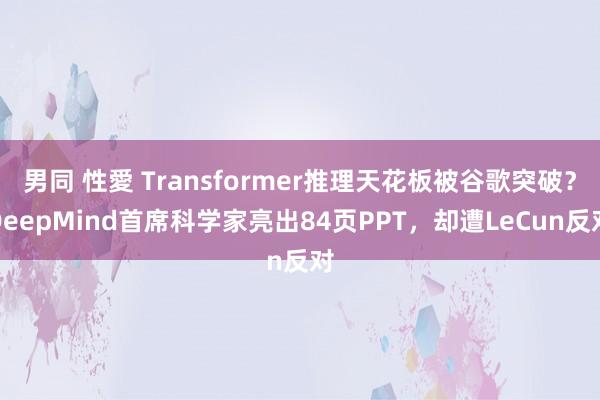 男同 性愛 Transformer推理天花板被谷歌突破？DeepMind首席科学家亮出84页PPT，却遭LeCun反对