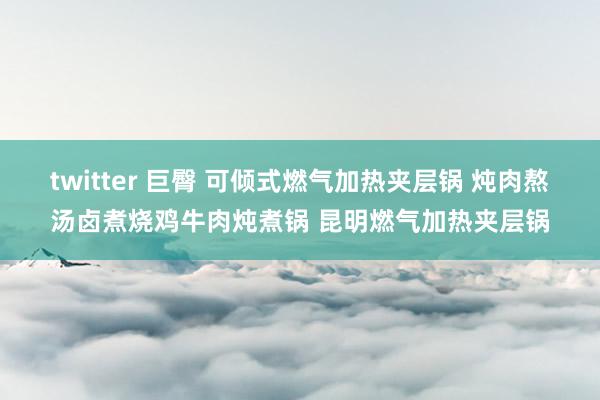 twitter 巨臀 可倾式燃气加热夹层锅 炖肉熬汤卤煮烧鸡牛肉炖煮锅 昆明燃气加热夹层锅
