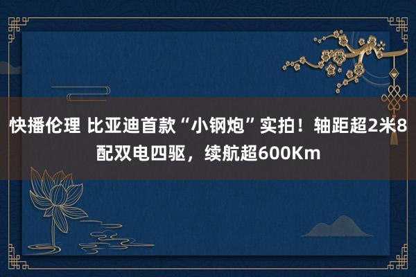 快播伦理 比亚迪首款“小钢炮”实拍！轴距超2米8配双电四驱，续航超600Km