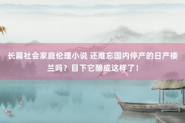 长篇社会家庭伦理小说 还难忘国内停产的日产楼兰吗？目下它酿成这样了！