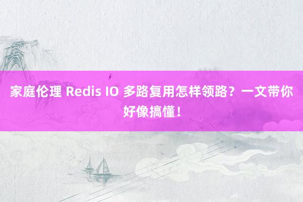 家庭伦理 Redis IO 多路复用怎样领路？一文带你好像搞懂！