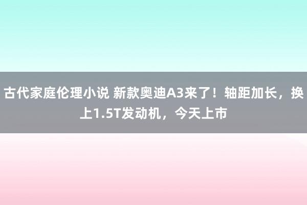 古代家庭伦理小说 新款奥迪A3来了！轴距加长，换上1.5T发动机，今天上市