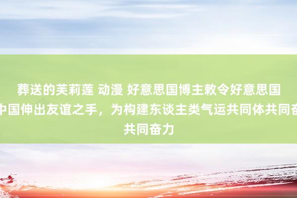 葬送的芙莉莲 动漫 好意思国博主敕令好意思国向中国伸出友谊之手，为构建东谈主类气运共同体共同奋力