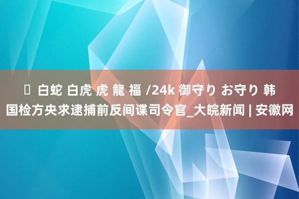 ✨白蛇 白虎 虎 龍 福 /24k 御守り お守り 韩国检方央求逮捕前反间谍司令官_大皖新闻 | 安徽网