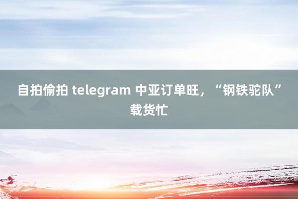 自拍偷拍 telegram 中亚订单旺，“钢铁驼队”载货忙