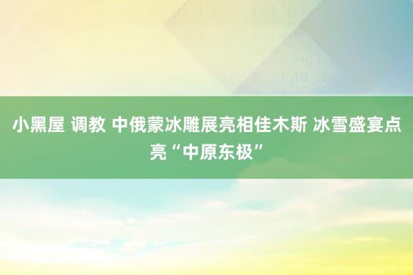 小黑屋 调教 中俄蒙冰雕展亮相佳木斯 冰雪盛宴点亮“中原东极”