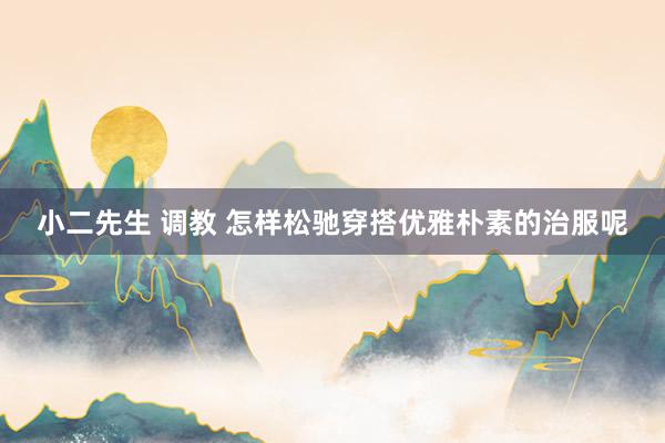 小二先生 调教 怎样松驰穿搭优雅朴素的治服呢