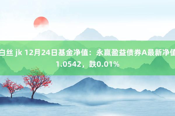 白丝 jk 12月24日基金净值：永赢盈益债券A最新净值1.0542，跌0.01%