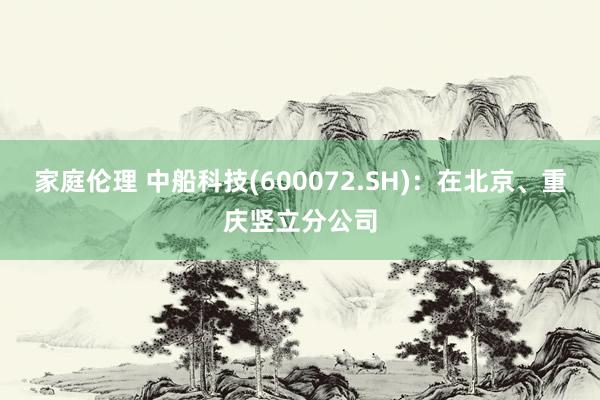 家庭伦理 中船科技(600072.SH)：在北京、重庆竖立分公司