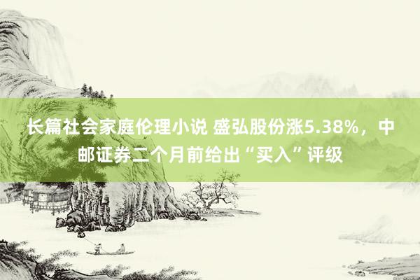 长篇社会家庭伦理小说 盛弘股份涨5.38%，中邮证券二个月前给出“买入”评级
