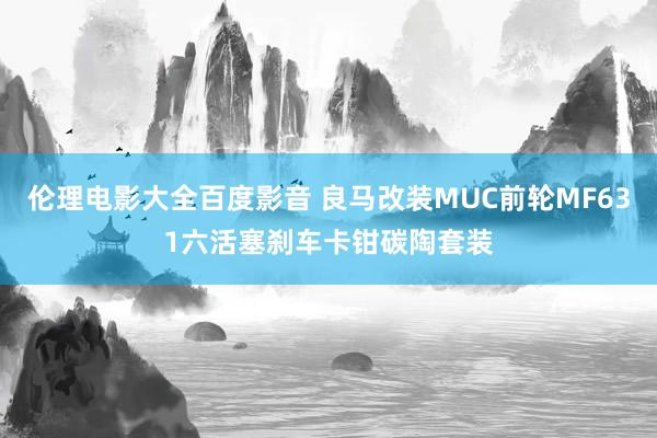 伦理电影大全百度影音 良马改装MUC前轮MF631六活塞刹车卡钳碳陶套装