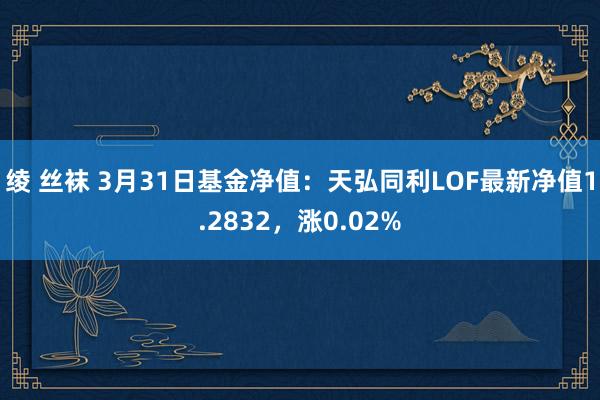 绫 丝袜 3月31日基金净值：天弘同利LOF最新净值1.2832，涨0.02%