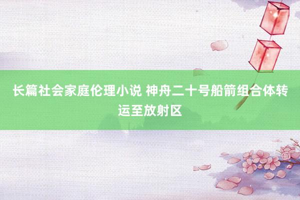长篇社会家庭伦理小说 神舟二十号船箭组合体转运至放射区